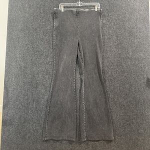 Good American Jeans Women's XL Black Flare Stretch High Rise Pull On Wide